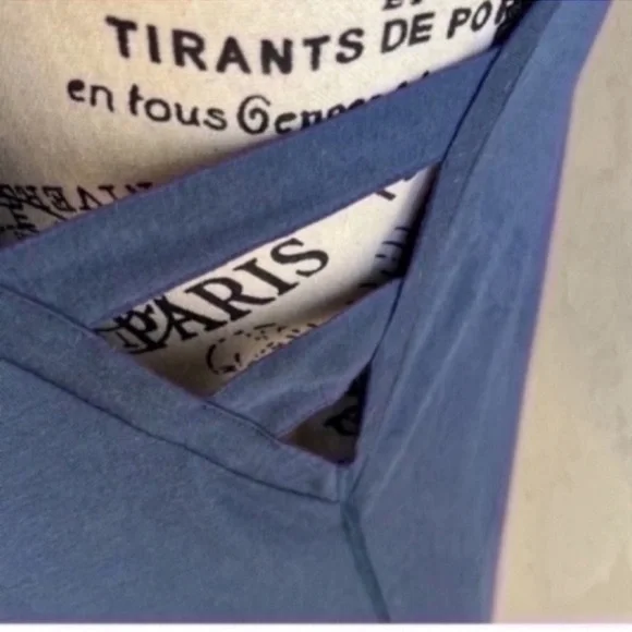 Athleta muscle lattice tank SMALL Steel blue yoga barre - Picture 4 of 6